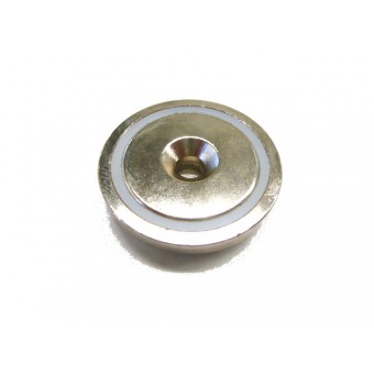 Neodymium Shallow Pot 42mm x 9mm Countersunk 